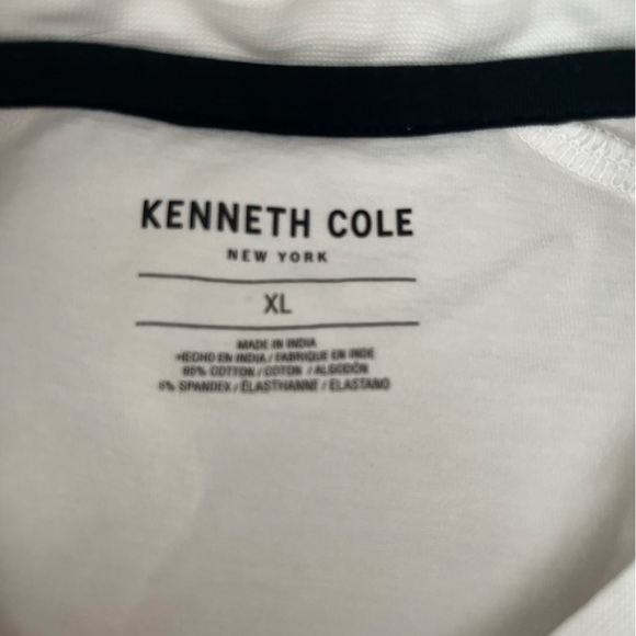 Kenneth Cole White Short Sleeve Tee XL - Picture 4 of 6